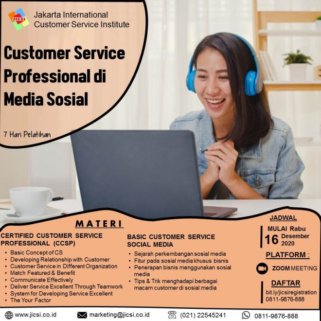 Customer Service Professional di Social Media
