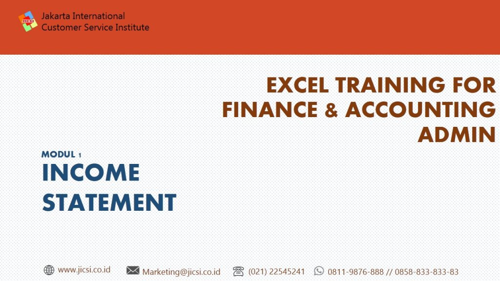 pelatihan microsoft excel admin finance & accounting jicsi
