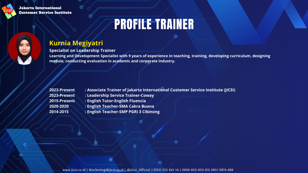 PROFILE TRAINER Kurnia Megiyatri