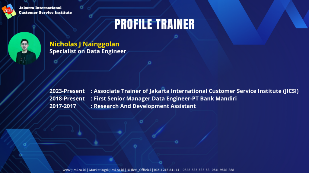 PROFILE TRAINER Nicholas J Nainggolan