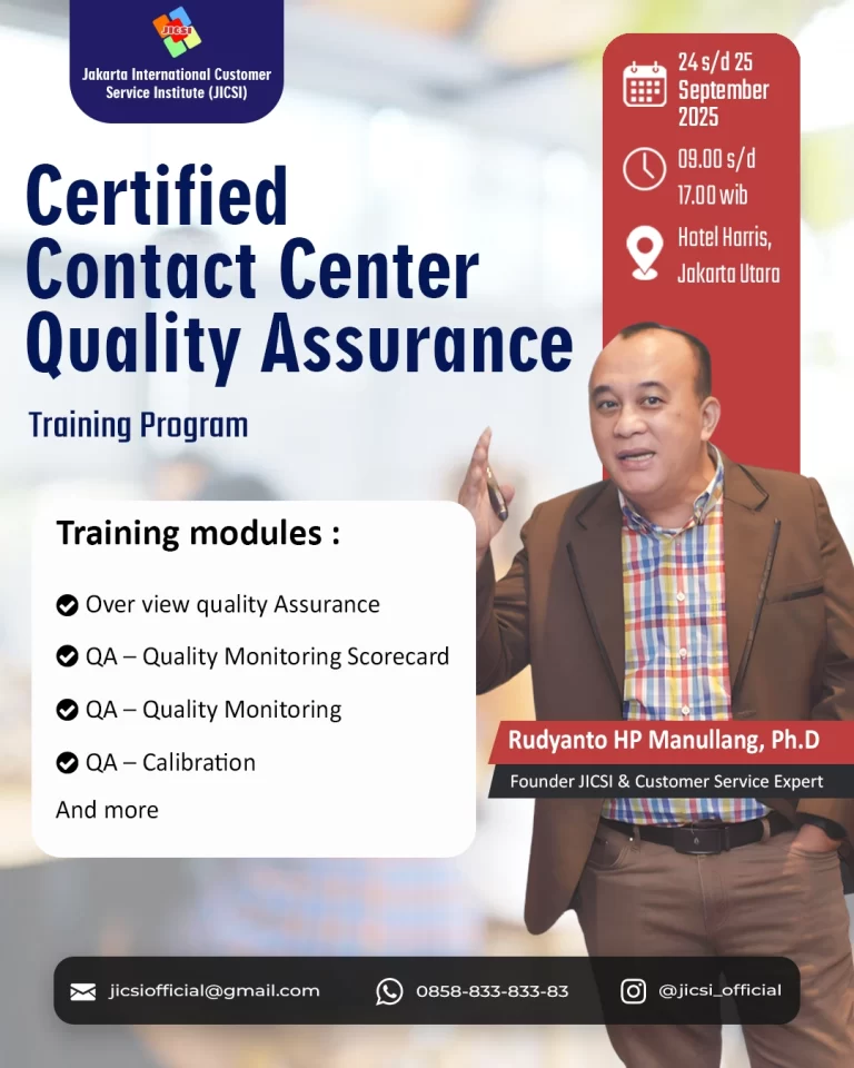Certified contact center quality assurance September